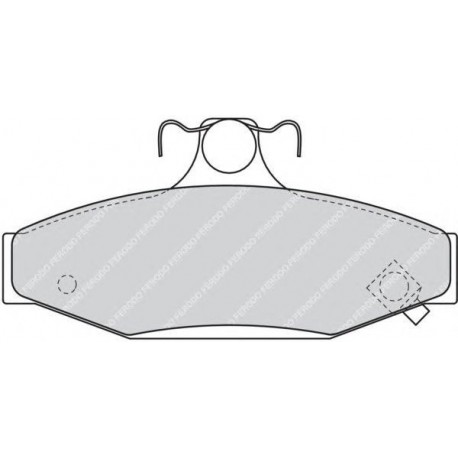 Kit pastiglie freno posteriore