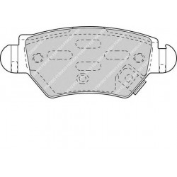 Kit pastiglie freno posteriore