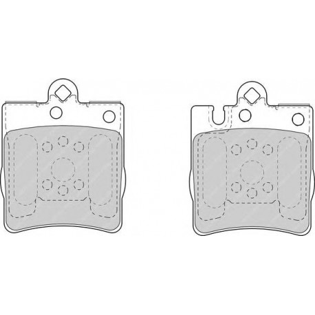 Kit pastiglie freno posteriore