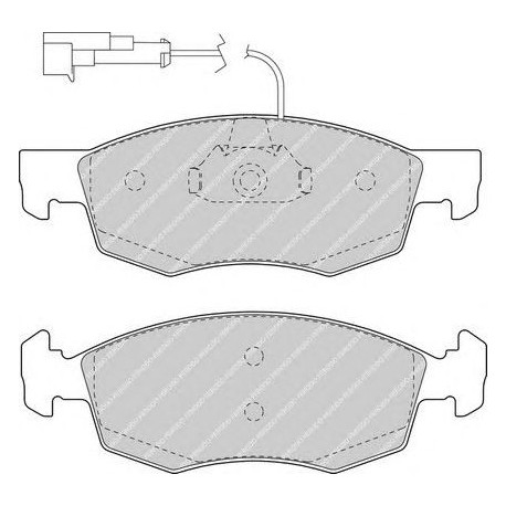 Kit pastiglie freno anteriore