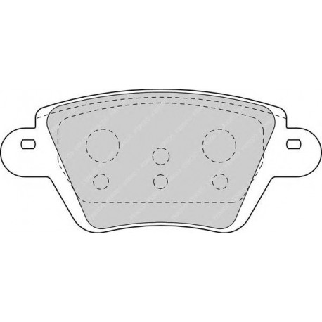 Kit pastiglie freno posteriore