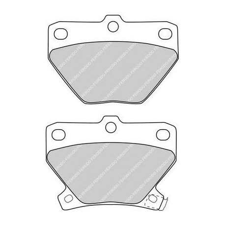 Kit pastiglie freno posteriore