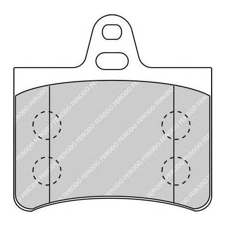 Kit pastiglie freno posteriore