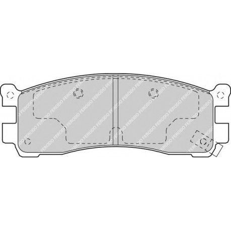 Kit pastiglie freno posteriore