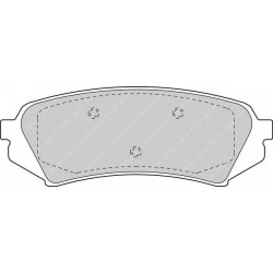 Kit pastiglie freno posteriore