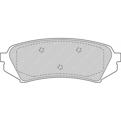 Kit pastiglie freno posteriore