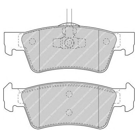 Kit pastiglie freno posteriore
