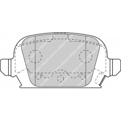 Kit pastiglie freno posteriore