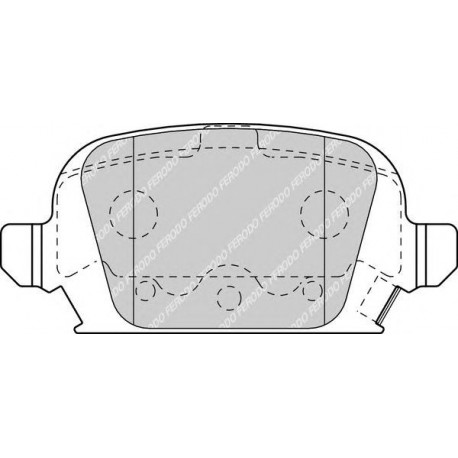 Kit pastiglie freno posteriore