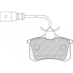 Kit pastiglie freno posteriore