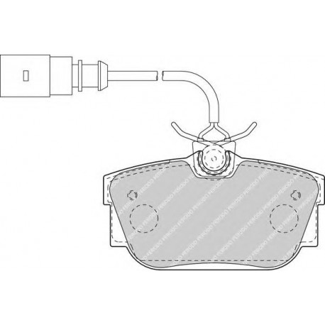 Kit pastiglie freno posteriore