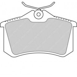 Kit pastiglie freno posteriore