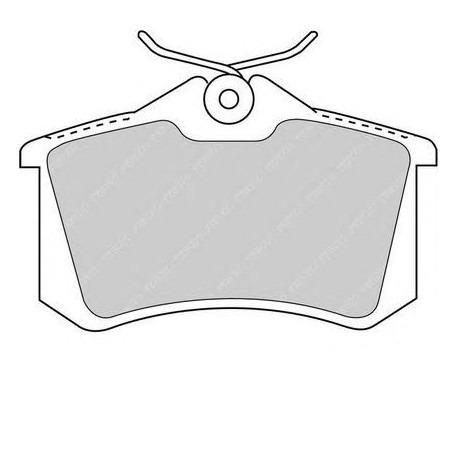 Kit pastiglie freno posteriore