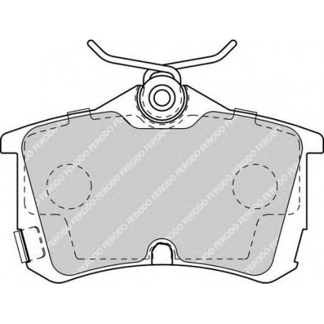 Kit pastiglie freno posteriore