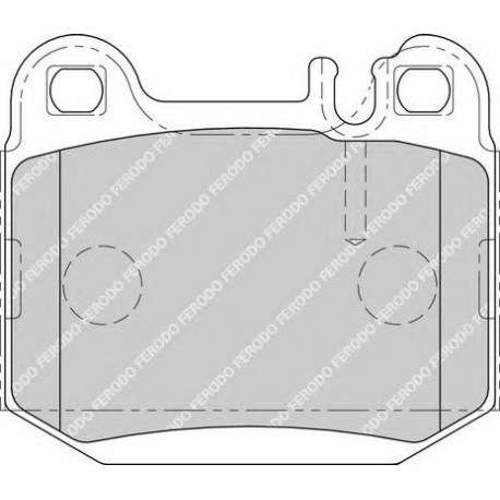 Kit pastiglie freno posteriore