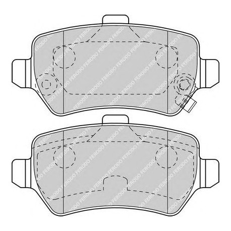 Kit pastiglie freno posteriore