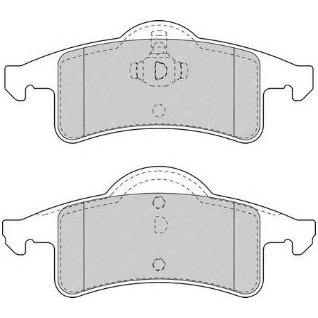 Kit pastiglie freno posteriore