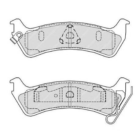 Kit pastiglie freno posteriore