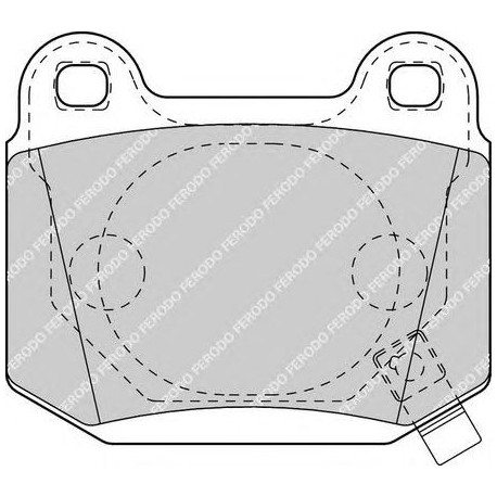 Kit pastiglie freno posteriore