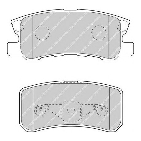 Kit pastiglie freno posteriore