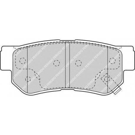 Kit pastiglie freno posteriore