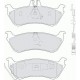 Kit pastiglie freno posteriore