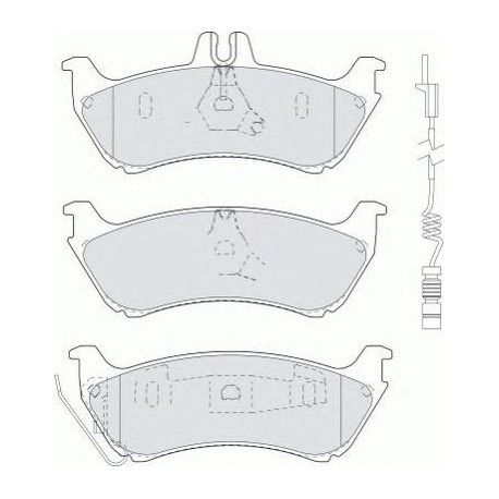 Kit pastiglie freno posteriore