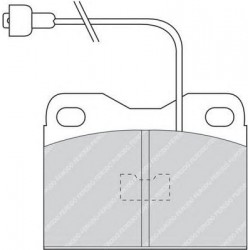 Kit pastiglie freno anteriore