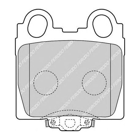 Kit pastiglie freno posteriore