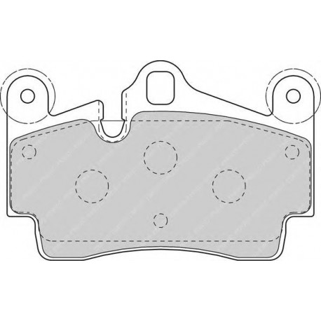 Kit pastiglie freno posteriore