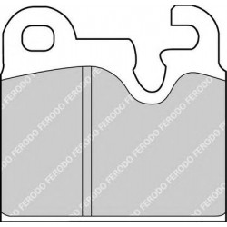 Kit pastiglie freno posteriore