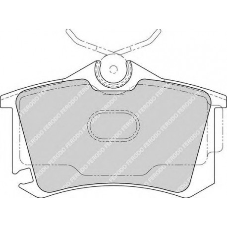Kit pastiglie freno posteriore