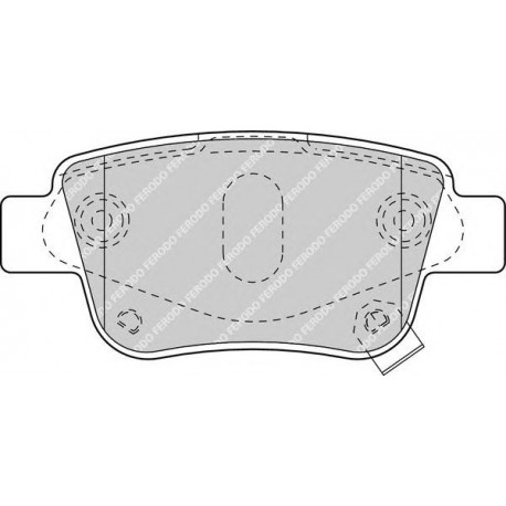 Kit pastiglie freno posteriore