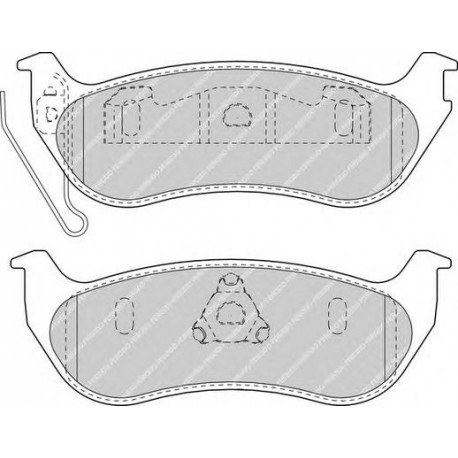 Kit pastiglie freno posteriore
