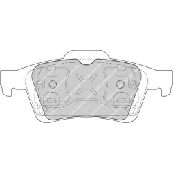 Kit pastiglie freno posteriore