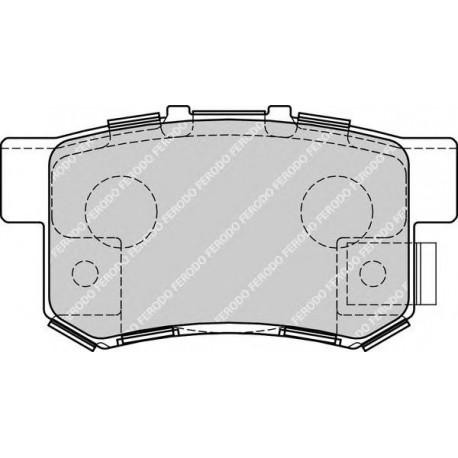Kit pastiglie freno posteriore