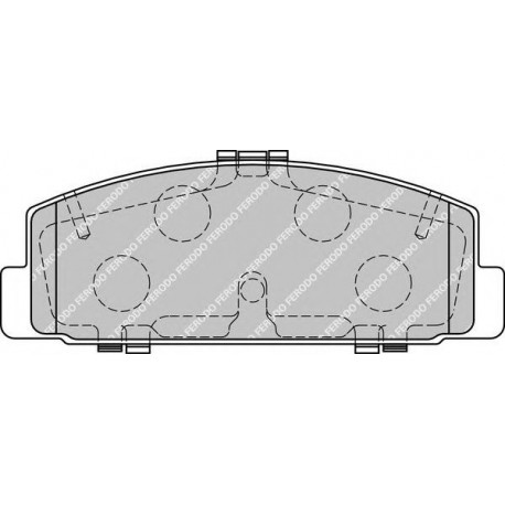 Kit pastiglie freno posteriore