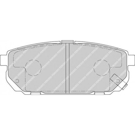 Kit pastiglie freno posteriore