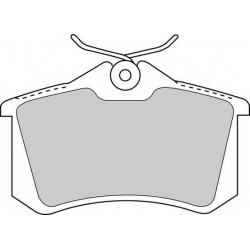 Kit pastiglie freno posteriore