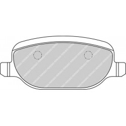 Kit pastiglie freno posteriore