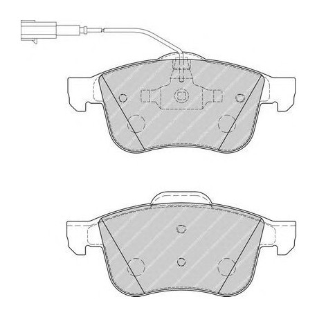 Kit pastiglie freno anteriore