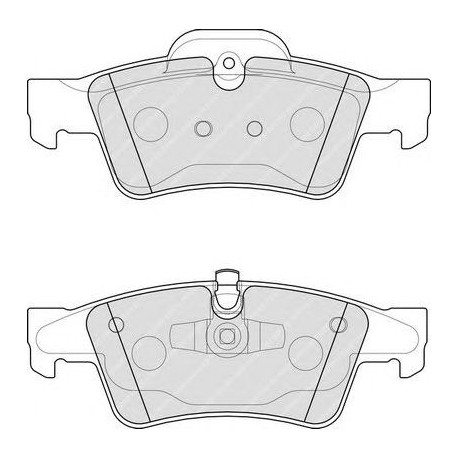 Kit pastiglie freno posteriore