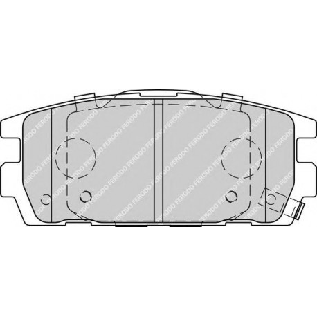 Kit pastiglie freno posteriore