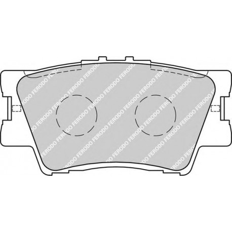 Kit pastiglie freno posteriore