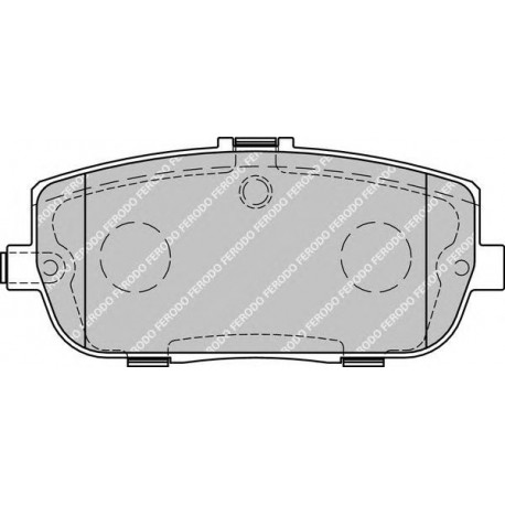 Kit pastiglie freno posteriore