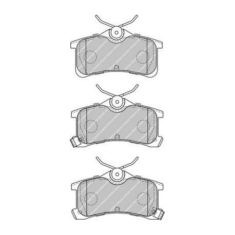 Kit pastiglie freno posteriore