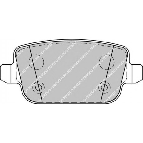 Kit pastiglie freno posteriore