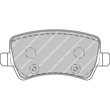 Kit pastiglie freno posteriore