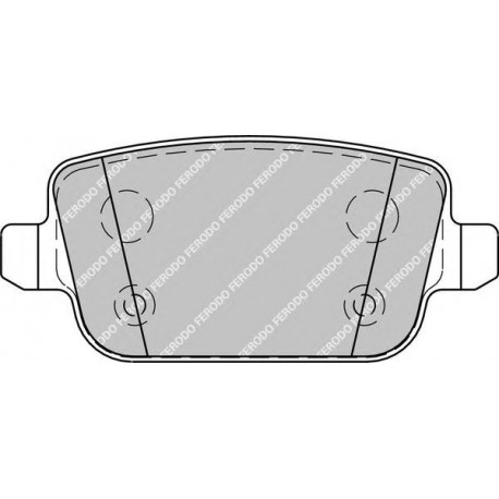 Kit pastiglie freno posteriore