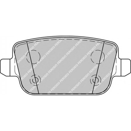 Kit pastiglie freno posteriore